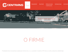 Tablet Screenshot of centrans.eu